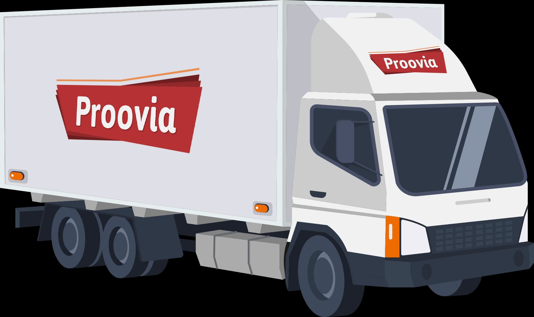 Proovia Couriers delivery van